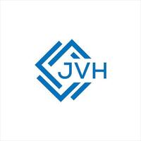 jvh lettre logo conception sur blanc Contexte. jvh Créatif cercle lettre logo concept. jvh lettre conception. vecteur