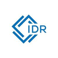 idr lettre logo conception sur blanc Contexte. idr Créatif cercle lettre logo concept. idr lettre conception. vecteur