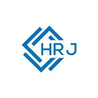 hrj lettre logo conception sur blanc Contexte. hrj Créatif cercle lettre logo concept. hrj lettre conception. vecteur