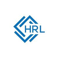 hrl lettre logo conception sur blanc Contexte. hrl Créatif cercle lettre logo concept. hrl lettre conception. vecteur