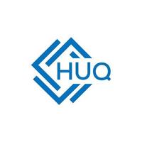 huq lettre logo conception sur blanc Contexte. huq Créatif cercle lettre logo concept. huq lettre conception. vecteur
