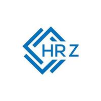 hrz lettre design.hrz lettre logo conception sur blanc Contexte. hrz Créatif cercle lettre logo concept. hrz lettre conception. vecteur