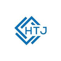 htj lettre logo conception sur blanc Contexte. htj Créatif cercle lettre logo concept. htj lettre conception. vecteur