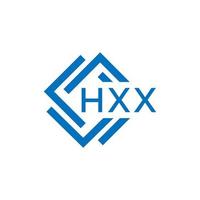 hxx lettre logo conception sur blanc Contexte. hxx Créatif cercle lettre logo concept. hxx lettre conception. vecteur