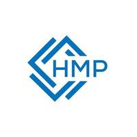 hmp lettre logo conception sur blanc Contexte. hmp Créatif cercle lettre logo concept. hmp lettre conception. vecteur