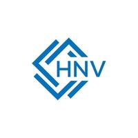 hnv lettre logo conception sur blanc Contexte. hnv Créatif cercle lettre logo concept. hnv lettre conception. vecteur