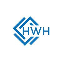 hwh lettre logo conception sur blanc Contexte. hwh Créatif cercle lettre logo concept. hwh lettre design.hwh lettre logo conception sur blanc Contexte. hwh c vecteur