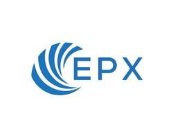 epx lettre logo conception sur blanc Contexte. epx Créatif cercle lettre logo concept. epx lettre conception. vecteur