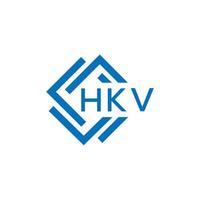 hkv lettre logo conception sur blanc Contexte. hkv Créatif cercle lettre logo concept. hkv lettre conception. vecteur