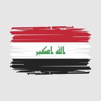 vecteur de brosse drapeau irak