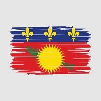 vecteur de brosse drapeau guadeloupe