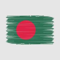 drapeau bangladesh brosse illustration vectorielle vecteur