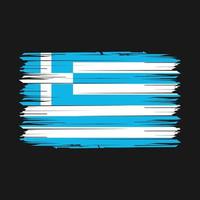 illustration vectorielle de brosse drapeau grèce vecteur