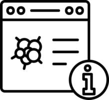 icône de vecteur d'informations en ligne