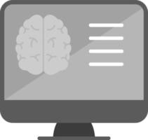 cerveau tester rapport vecteur icône