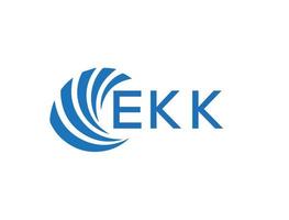 ekk lettre logo conception sur blanc Contexte. ekk Créatif cercle lettre logo concept. ekk lettre conception. vecteur