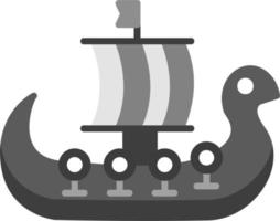 icône de vecteur de bateau viking