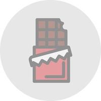 conception d'icône de vecteur de barre de chocolat