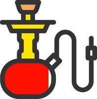 conception d'icône de vecteur de narguilé