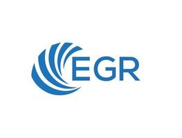 egr lettre logo conception sur blanc Contexte. egr Créatif cercle lettre logo concept. egr lettre conception. vecteur