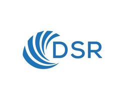 DSR lettre logo conception sur blanc Contexte. DSR Créatif cercle lettre logo concept. DSR lettre conception. vecteur