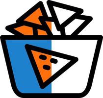 conception d'icône de vecteur de nachos
