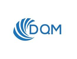 dqm lettre logo conception sur blanc Contexte. dqm Créatif cercle lettre logo concept. dqm lettre conception. vecteur