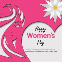 content aux femmes journée souhait carte, social poste, 8 Mars international aux femmes journée Publier carte vecteur