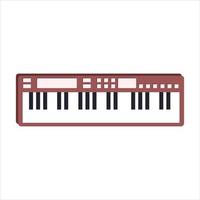 musical instrument rouge piano clavier vecteur