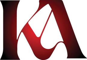 ka des lettres logo vecteur fichier