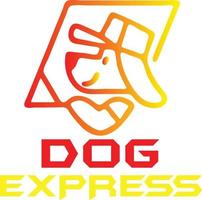 chien Express logo vecteur fichier