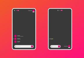 livestraem interface moquer en haut. réaliste social médias vivre diffusion Cadre. vecteur