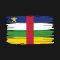 drapeau de l'afrique centrale brosse illustration vectorielle vecteur