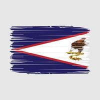 illustration vectorielle de drapeau des samoa américaines vecteur