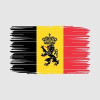 drapeau belgique brosse illustration vectorielle vecteur