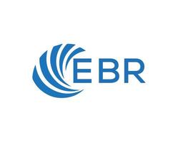 ebr lettre logo conception sur blanc Contexte. ebr Créatif cercle lettre logo concept. ebr lettre conception. vecteur