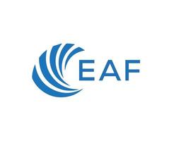 eaf lettre logo conception sur blanc Contexte. eaf Créatif cercle lettre logo concept. eaf lettre conception. vecteur