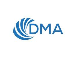 dma lettre logo conception sur blanc Contexte. dma Créatif cercle lettre logo concept. dma lettre conception. vecteur