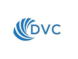 DVC lettre logo conception sur blanc Contexte. DVC Créatif cercle lettre logo concept. DVC lettre conception. vecteur