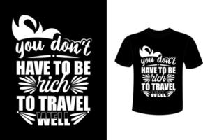 conception de t-shirt de voyage d'excursion, conception de t-shirt de voyage d'aventure vecteur