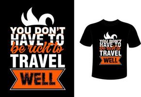 conception de t-shirt de voyage d'excursion, conception de t-shirt de voyage d'aventure vecteur