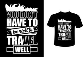 conception de t-shirt de voyage d'excursion, conception de t-shirt de voyage d'aventure vecteur