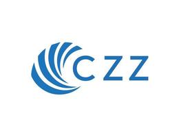 czz lettre logo conception sur blanc Contexte. czz Créatif cercle lettre logo concept. czz lettre conception. vecteur