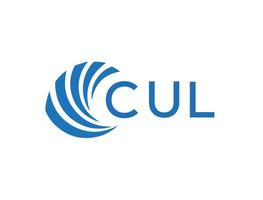 cul lettre logo conception sur blanc Contexte. cul Créatif cercle lettre logo concept. cul lettre conception. vecteur