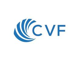 cvf lettre logo conception sur blanc Contexte. cvf Créatif cercle lettre logo concept. cvf lettre conception. vecteur