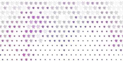 modèle vectoriel violet clair, rose avec des éléments de coronavirus.