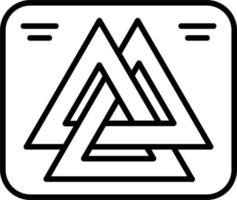 valknut vecteur icône