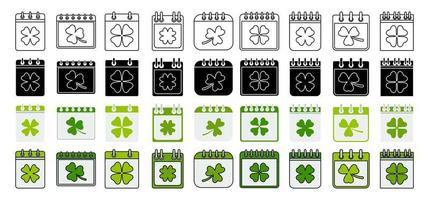 collection de conception éléments pour calendrier vecteur