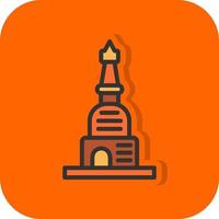 conception d'icône de vecteur de stupa