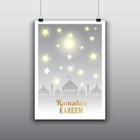 Affiche du Ramadan vecteur